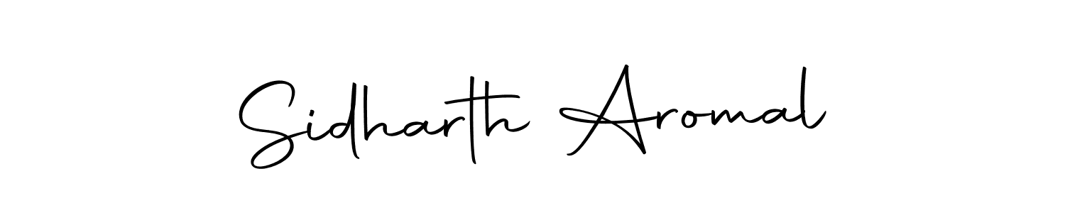 Design your own signature with our free online signature maker. With this signature software, you can create a handwritten (Autography-DOLnW) signature for name Sidharth Aromal. Sidharth Aromal signature style 10 images and pictures png