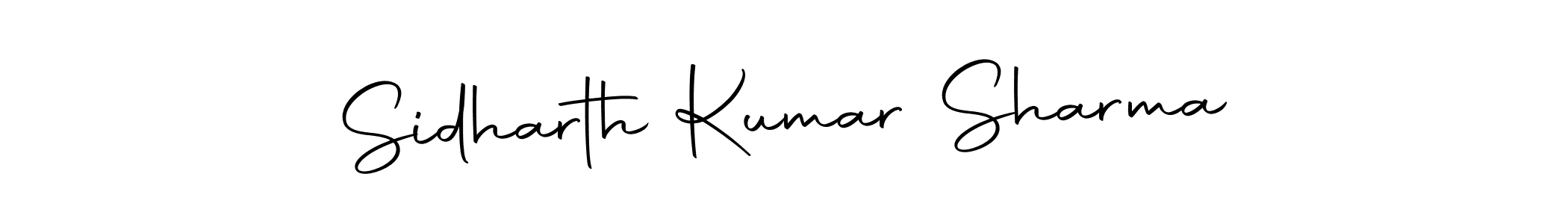 Create a beautiful signature design for name Sidharth Kumar Sharma. With this signature (Autography-DOLnW) fonts, you can make a handwritten signature for free. Sidharth Kumar Sharma signature style 10 images and pictures png