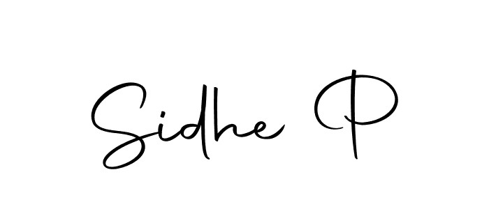 How to make Sidhe P name signature. Use Autography-DOLnW style for creating short signs online. This is the latest handwritten sign. Sidhe P signature style 10 images and pictures png