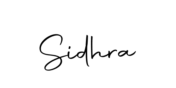 Sidhra stylish signature style. Best Handwritten Sign (Autography-DOLnW) for my name. Handwritten Signature Collection Ideas for my name Sidhra. Sidhra signature style 10 images and pictures png
