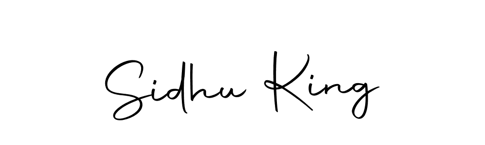 Design your own signature with our free online signature maker. With this signature software, you can create a handwritten (Autography-DOLnW) signature for name Sidhu King. Sidhu King signature style 10 images and pictures png