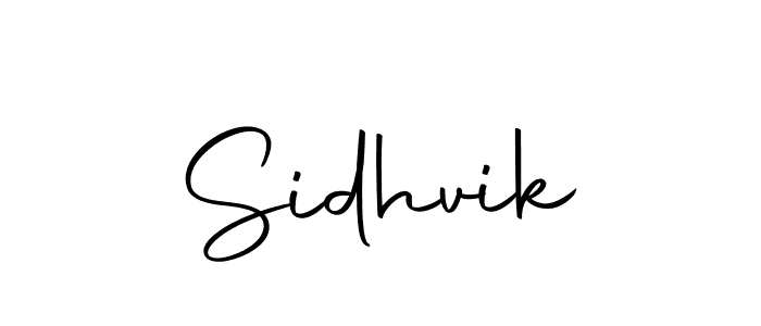 Make a beautiful signature design for name Sidhvik. Use this online signature maker to create a handwritten signature for free. Sidhvik signature style 10 images and pictures png