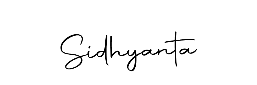 Create a beautiful signature design for name Sidhyanta. With this signature (Autography-DOLnW) fonts, you can make a handwritten signature for free. Sidhyanta signature style 10 images and pictures png