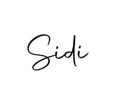 How to make Sidi signature? Autography-DOLnW is a professional autograph style. Create handwritten signature for Sidi name. Sidi signature style 10 images and pictures png