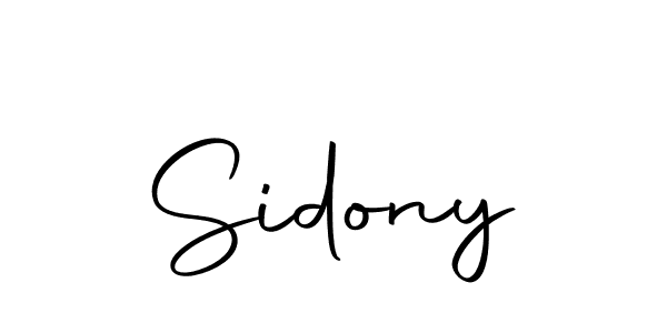 Create a beautiful signature design for name Sidony. With this signature (Autography-DOLnW) fonts, you can make a handwritten signature for free. Sidony signature style 10 images and pictures png