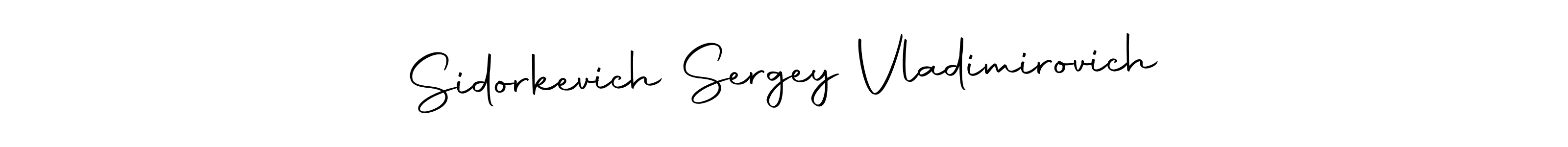 Create a beautiful signature design for name Sidorkevich Sergey Vladimirovich. With this signature (Autography-DOLnW) fonts, you can make a handwritten signature for free. Sidorkevich Sergey Vladimirovich signature style 10 images and pictures png