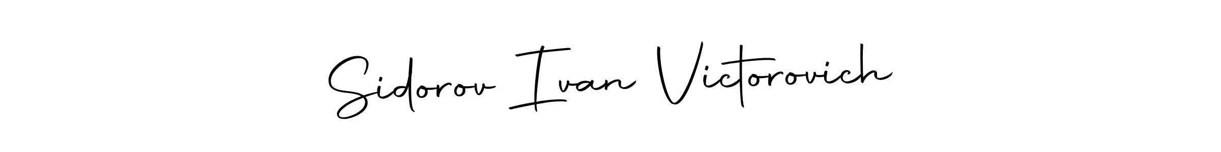 Create a beautiful signature design for name Sidorov Ivan Victorovich. With this signature (Autography-DOLnW) fonts, you can make a handwritten signature for free. Sidorov Ivan Victorovich signature style 10 images and pictures png