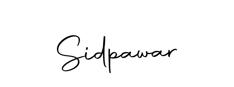 Design your own signature with our free online signature maker. With this signature software, you can create a handwritten (Autography-DOLnW) signature for name Sidpawar. Sidpawar signature style 10 images and pictures png