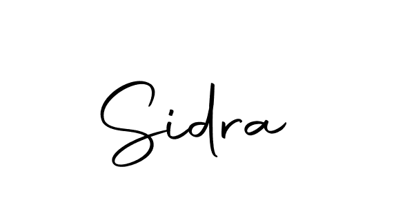 Design your own signature with our free online signature maker. With this signature software, you can create a handwritten (Autography-DOLnW) signature for name Sidra . Sidra  signature style 10 images and pictures png