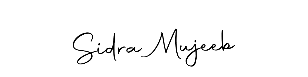 Sidra Mujeeb stylish signature style. Best Handwritten Sign (Autography-DOLnW) for my name. Handwritten Signature Collection Ideas for my name Sidra Mujeeb. Sidra Mujeeb signature style 10 images and pictures png