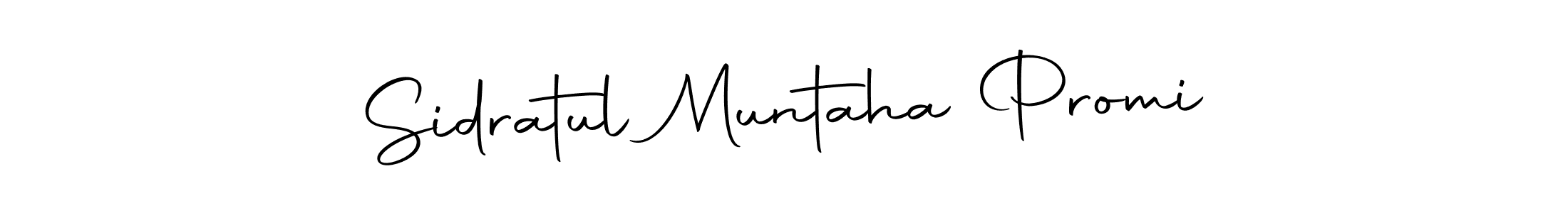 Make a beautiful signature design for name Sidratul Muntaha Promi. With this signature (Autography-DOLnW) style, you can create a handwritten signature for free. Sidratul Muntaha Promi signature style 10 images and pictures png