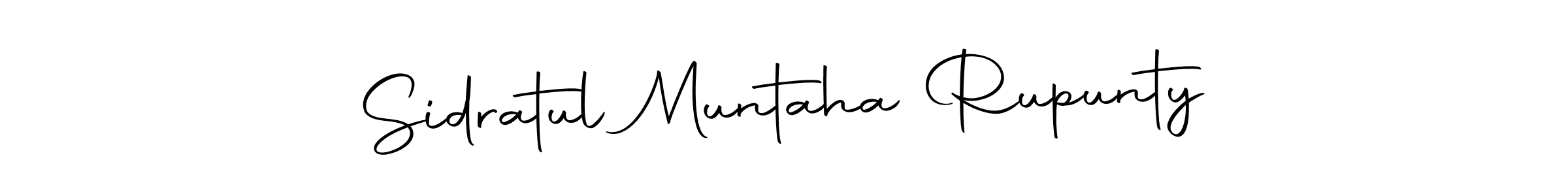 Create a beautiful signature design for name Sidratul Muntaha Rupunty. With this signature (Autography-DOLnW) fonts, you can make a handwritten signature for free. Sidratul Muntaha Rupunty signature style 10 images and pictures png