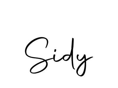 How to make Sidy name signature. Use Autography-DOLnW style for creating short signs online. This is the latest handwritten sign. Sidy signature style 10 images and pictures png