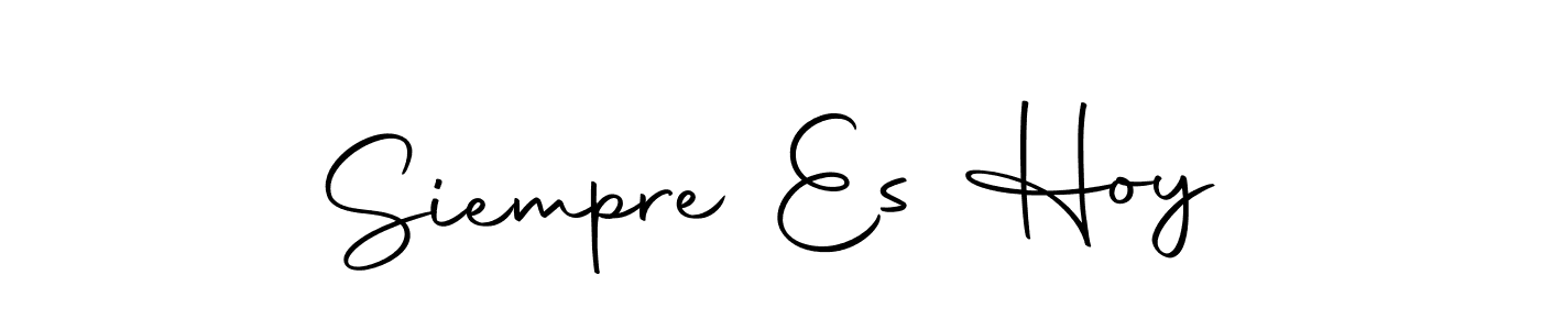 How to make Siempre Es Hoy name signature. Use Autography-DOLnW style for creating short signs online. This is the latest handwritten sign. Siempre Es Hoy signature style 10 images and pictures png