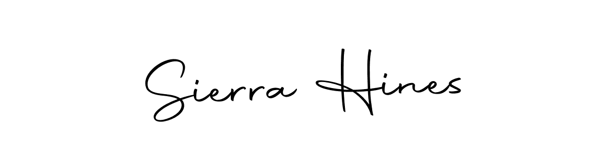 Make a beautiful signature design for name Sierra Hines. With this signature (Autography-DOLnW) style, you can create a handwritten signature for free. Sierra Hines signature style 10 images and pictures png