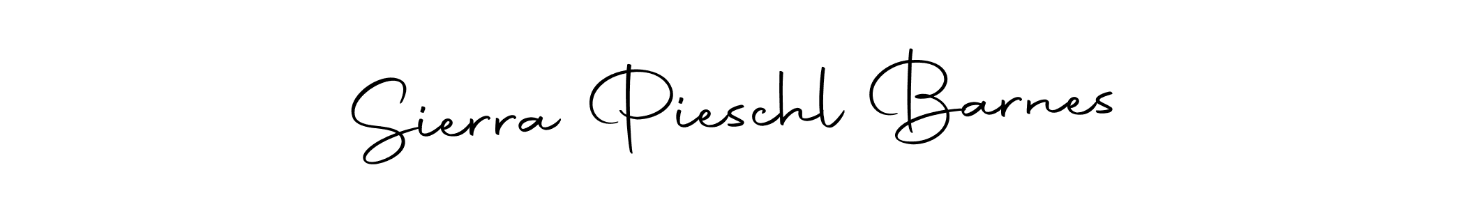 Create a beautiful signature design for name Sierra Pieschl Barnes. With this signature (Autography-DOLnW) fonts, you can make a handwritten signature for free. Sierra Pieschl Barnes signature style 10 images and pictures png