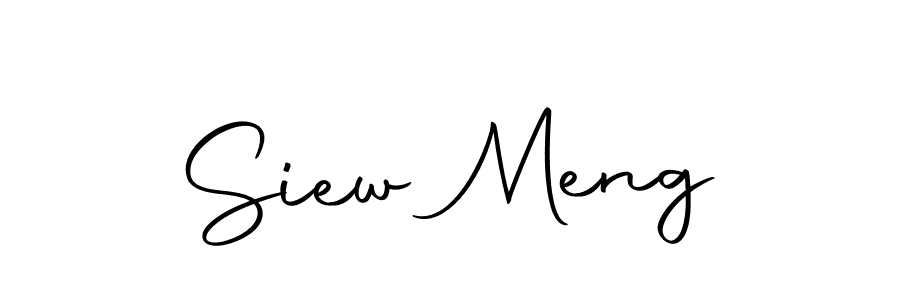 How to make Siew Meng name signature. Use Autography-DOLnW style for creating short signs online. This is the latest handwritten sign. Siew Meng signature style 10 images and pictures png