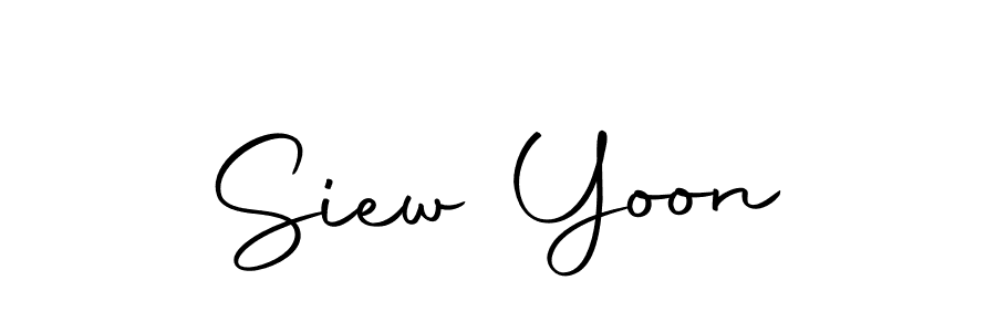 Make a beautiful signature design for name Siew Yoon. Use this online signature maker to create a handwritten signature for free. Siew Yoon signature style 10 images and pictures png