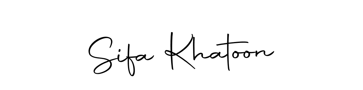 Autography-DOLnW is a professional signature style that is perfect for those who want to add a touch of class to their signature. It is also a great choice for those who want to make their signature more unique. Get Sifa Khatoon name to fancy signature for free. Sifa Khatoon signature style 10 images and pictures png