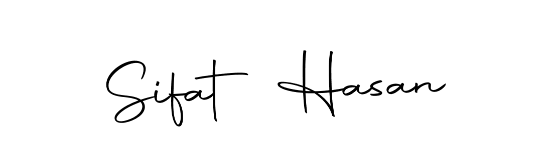 You should practise on your own different ways (Autography-DOLnW) to write your name (Sifat Hasan) in signature. don't let someone else do it for you. Sifat Hasan signature style 10 images and pictures png