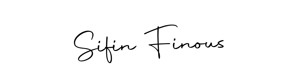 You should practise on your own different ways (Autography-DOLnW) to write your name (Sifin Finous) in signature. don't let someone else do it for you. Sifin Finous signature style 10 images and pictures png