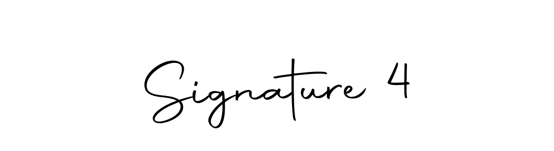 Use a signature maker to create a handwritten signature online. With this signature software, you can design (Autography-DOLnW) your own signature for name Signature 4. Signature 4 signature style 10 images and pictures png