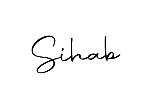 Make a beautiful signature design for name Sihab. With this signature (Autography-DOLnW) style, you can create a handwritten signature for free. Sihab signature style 10 images and pictures png
