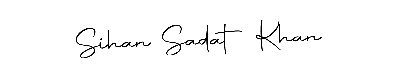 Create a beautiful signature design for name Sihan Sadat Khan. With this signature (Autography-DOLnW) fonts, you can make a handwritten signature for free. Sihan Sadat Khan signature style 10 images and pictures png