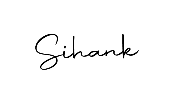 Use a signature maker to create a handwritten signature online. With this signature software, you can design (Autography-DOLnW) your own signature for name Sihank. Sihank signature style 10 images and pictures png