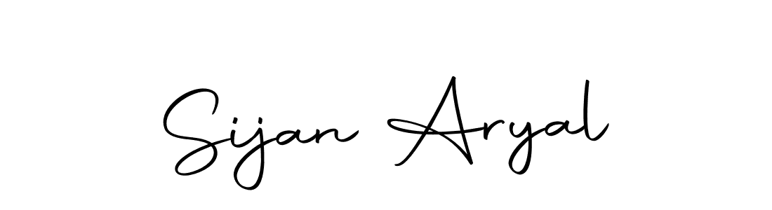 Autography-DOLnW is a professional signature style that is perfect for those who want to add a touch of class to their signature. It is also a great choice for those who want to make their signature more unique. Get Sijan Aryal name to fancy signature for free. Sijan Aryal signature style 10 images and pictures png