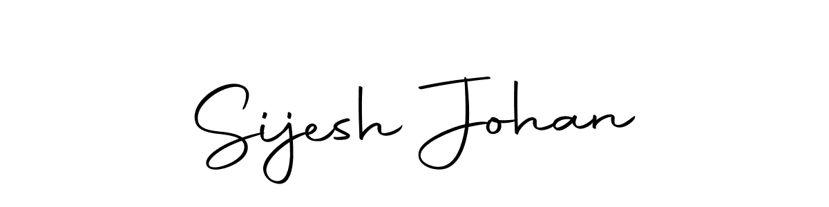 Create a beautiful signature design for name Sijesh Johan. With this signature (Autography-DOLnW) fonts, you can make a handwritten signature for free. Sijesh Johan signature style 10 images and pictures png