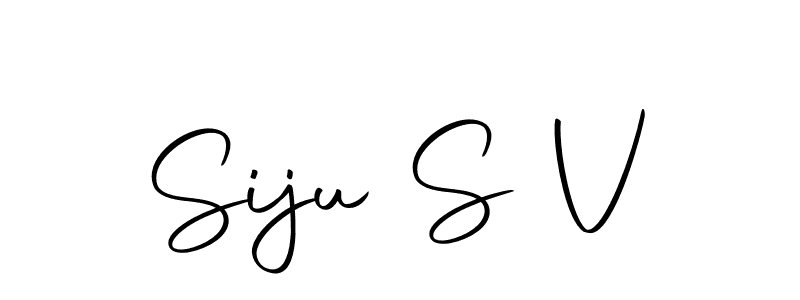 It looks lik you need a new signature style for name Siju S V. Design unique handwritten (Autography-DOLnW) signature with our free signature maker in just a few clicks. Siju S V signature style 10 images and pictures png