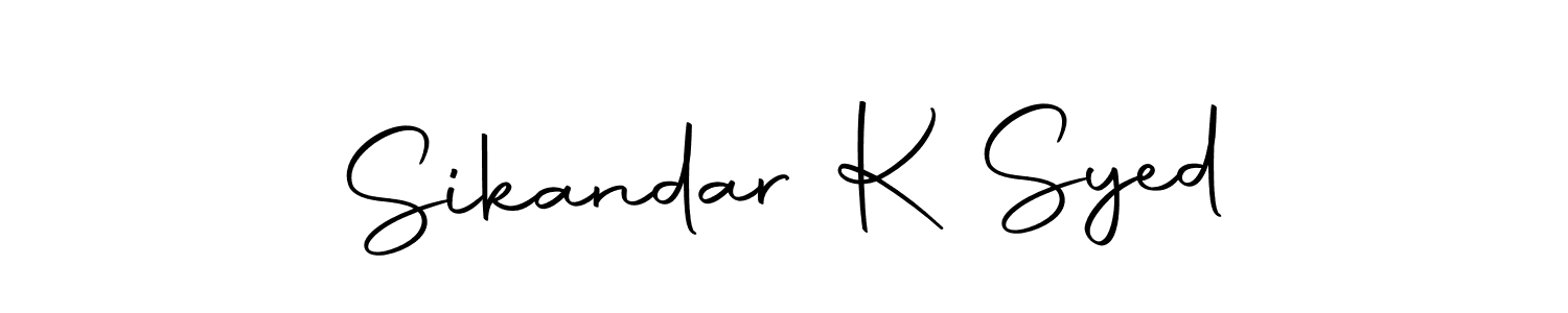 Here are the top 10 professional signature styles for the name Sikandar K Syed. These are the best autograph styles you can use for your name. Sikandar K Syed signature style 10 images and pictures png