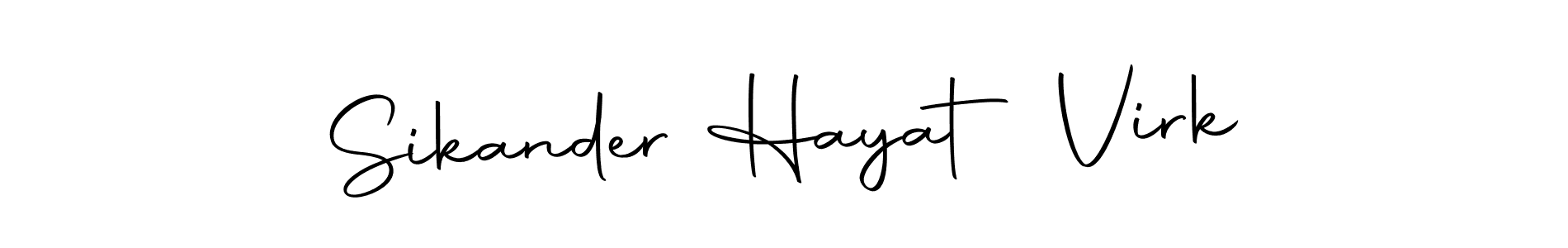 You can use this online signature creator to create a handwritten signature for the name Sikander Hayat Virk. This is the best online autograph maker. Sikander Hayat Virk signature style 10 images and pictures png