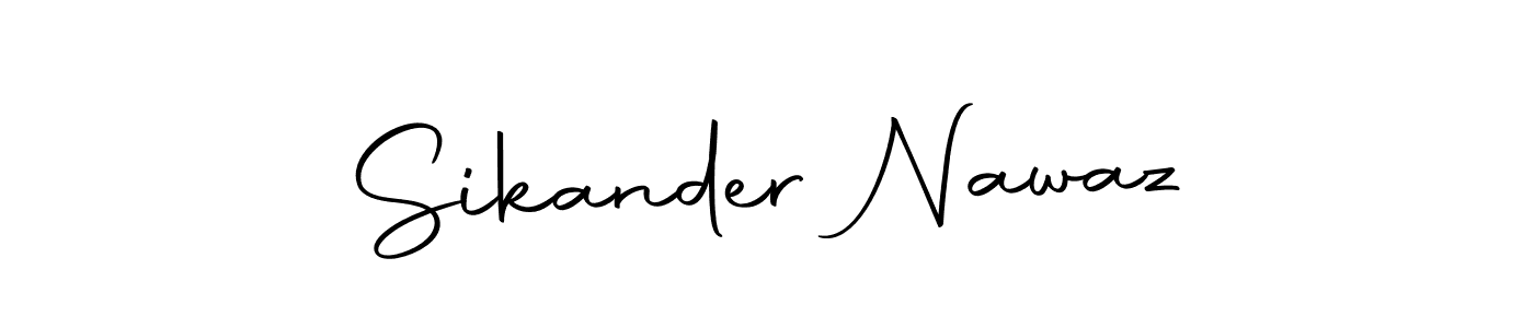 Design your own signature with our free online signature maker. With this signature software, you can create a handwritten (Autography-DOLnW) signature for name Sikander Nawaz. Sikander Nawaz signature style 10 images and pictures png