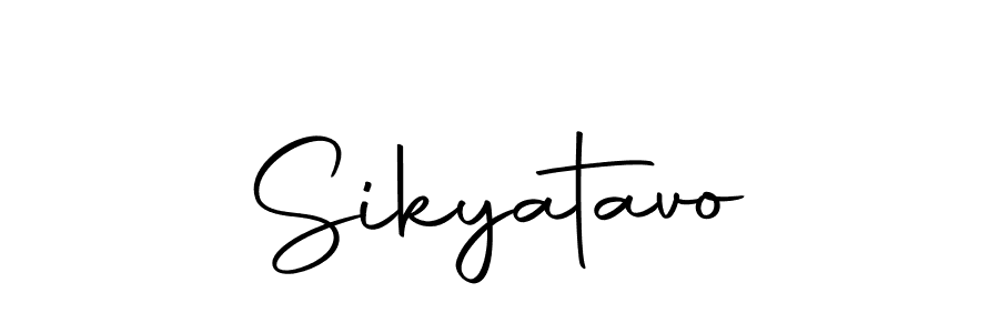 Create a beautiful signature design for name Sikyatavo. With this signature (Autography-DOLnW) fonts, you can make a handwritten signature for free. Sikyatavo signature style 10 images and pictures png