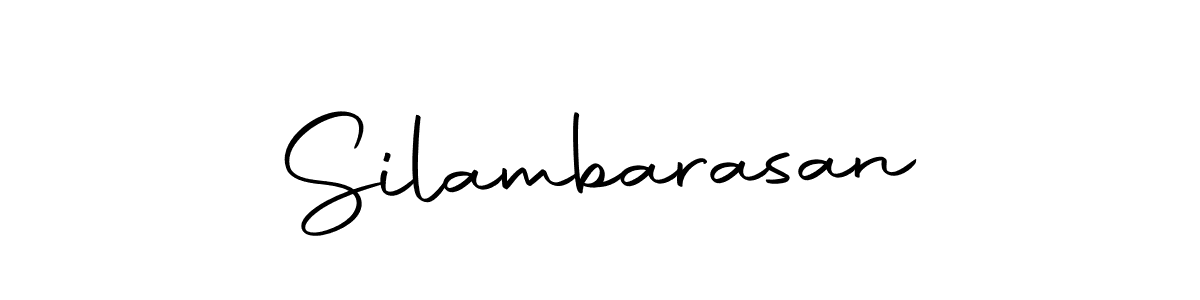 Create a beautiful signature design for name Silambarasan. With this signature (Autography-DOLnW) fonts, you can make a handwritten signature for free. Silambarasan signature style 10 images and pictures png