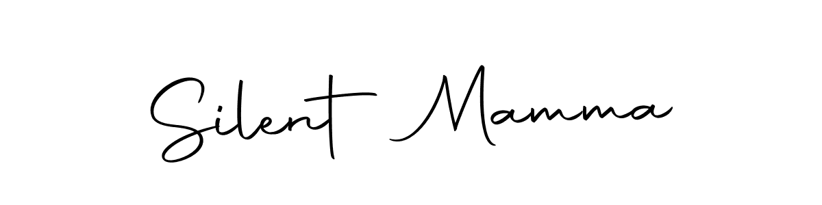 How to make Silent Mamma name signature. Use Autography-DOLnW style for creating short signs online. This is the latest handwritten sign. Silent Mamma signature style 10 images and pictures png
