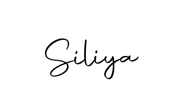 Use a signature maker to create a handwritten signature online. With this signature software, you can design (Autography-DOLnW) your own signature for name Siliya. Siliya signature style 10 images and pictures png