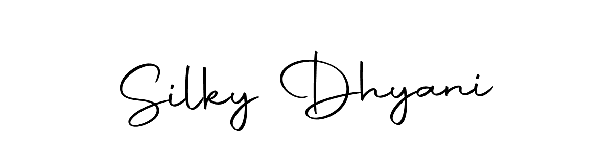 Use a signature maker to create a handwritten signature online. With this signature software, you can design (Autography-DOLnW) your own signature for name Silky Dhyani. Silky Dhyani signature style 10 images and pictures png