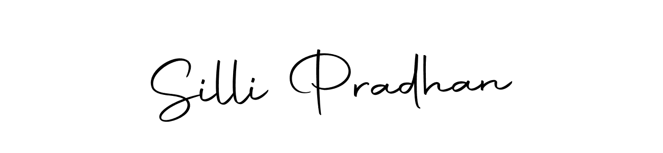 How to make Silli Pradhan name signature. Use Autography-DOLnW style for creating short signs online. This is the latest handwritten sign. Silli Pradhan signature style 10 images and pictures png