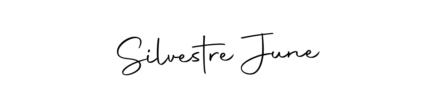 This is the best signature style for the Silvestre June name. Also you like these signature font (Autography-DOLnW). Mix name signature. Silvestre June signature style 10 images and pictures png