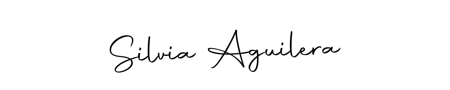Design your own signature with our free online signature maker. With this signature software, you can create a handwritten (Autography-DOLnW) signature for name Silvia Aguilera. Silvia Aguilera signature style 10 images and pictures png