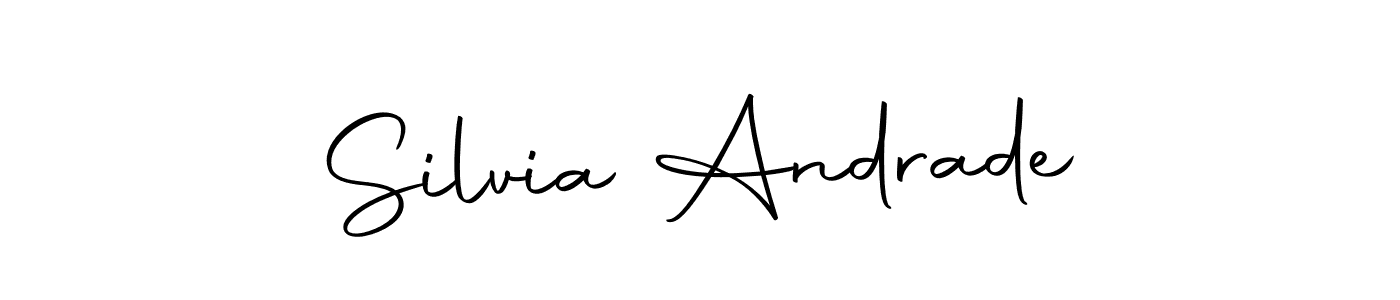 Silvia Andrade stylish signature style. Best Handwritten Sign (Autography-DOLnW) for my name. Handwritten Signature Collection Ideas for my name Silvia Andrade. Silvia Andrade signature style 10 images and pictures png