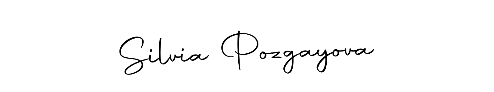This is the best signature style for the Silvia Pozgayova name. Also you like these signature font (Autography-DOLnW). Mix name signature. Silvia Pozgayova signature style 10 images and pictures png