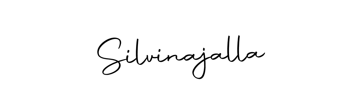 Use a signature maker to create a handwritten signature online. With this signature software, you can design (Autography-DOLnW) your own signature for name Silvinajalla. Silvinajalla signature style 10 images and pictures png