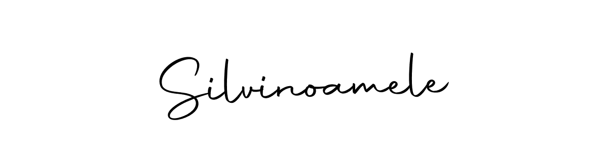 You should practise on your own different ways (Autography-DOLnW) to write your name (Silvinoamele) in signature. don't let someone else do it for you. Silvinoamele signature style 10 images and pictures png