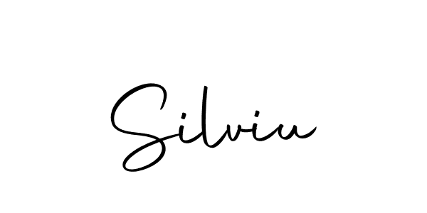 How to make Silviu signature? Autography-DOLnW is a professional autograph style. Create handwritten signature for Silviu name. Silviu signature style 10 images and pictures png