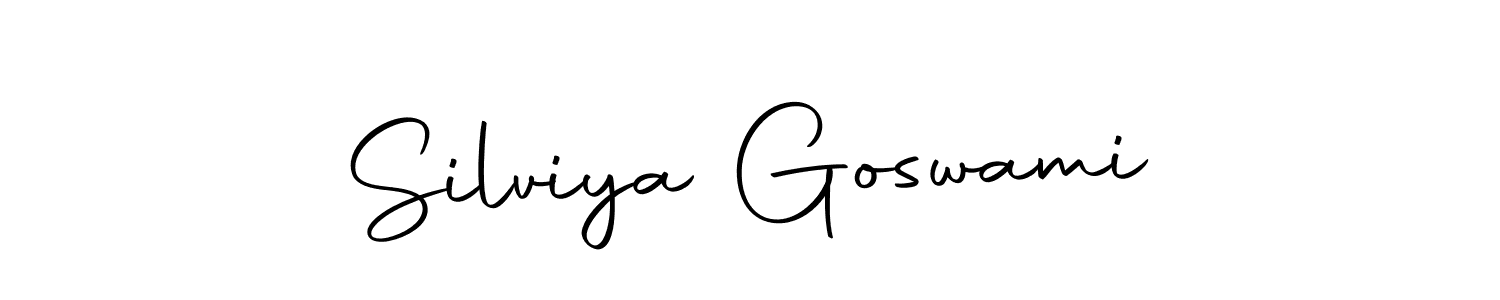 Make a beautiful signature design for name Silviya Goswami. Use this online signature maker to create a handwritten signature for free. Silviya Goswami signature style 10 images and pictures png