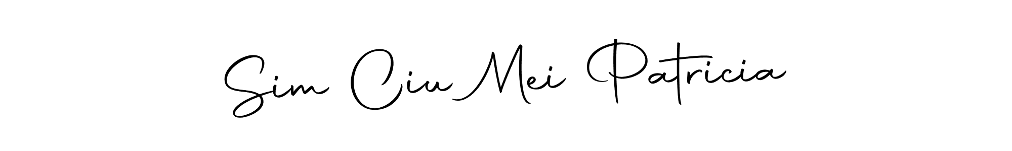 You can use this online signature creator to create a handwritten signature for the name Sim Ciu Mei Patricia. This is the best online autograph maker. Sim Ciu Mei Patricia signature style 10 images and pictures png